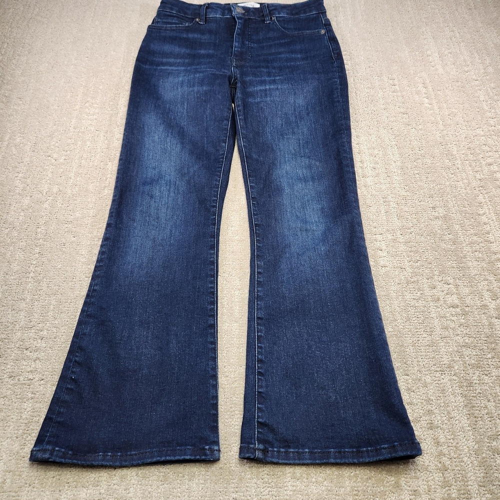 Frame Denim Jeans Women 27 Le Crop Mini Boot Flare High‎ Rise Dark Wash Stretch